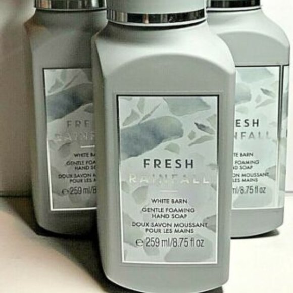 3 Bath & Body Works FRESH RAINFALL Foaming Hand Soap - Picture 1 of 7